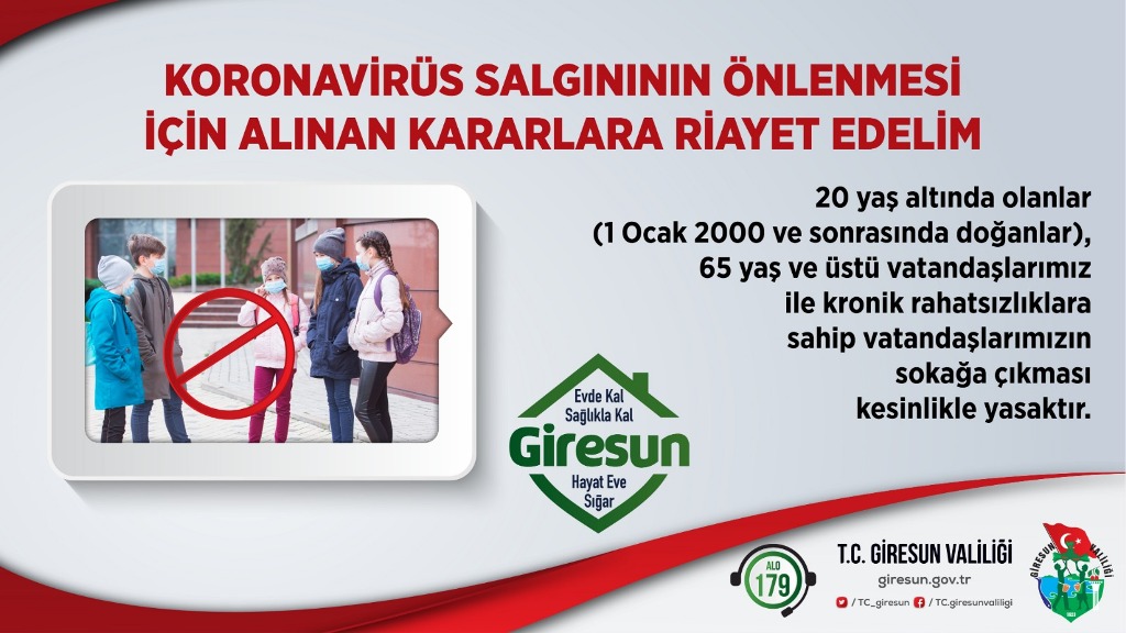 Koronavirüs Salgının Önlenmesi İçin Alınan Kararlara Riayet Edelim