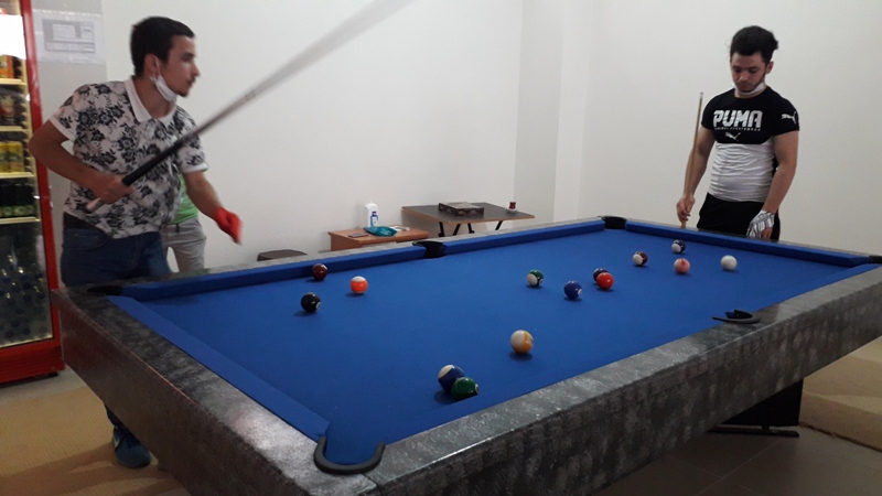 Doğankent'te Bilardo salonu faaliyete başladı