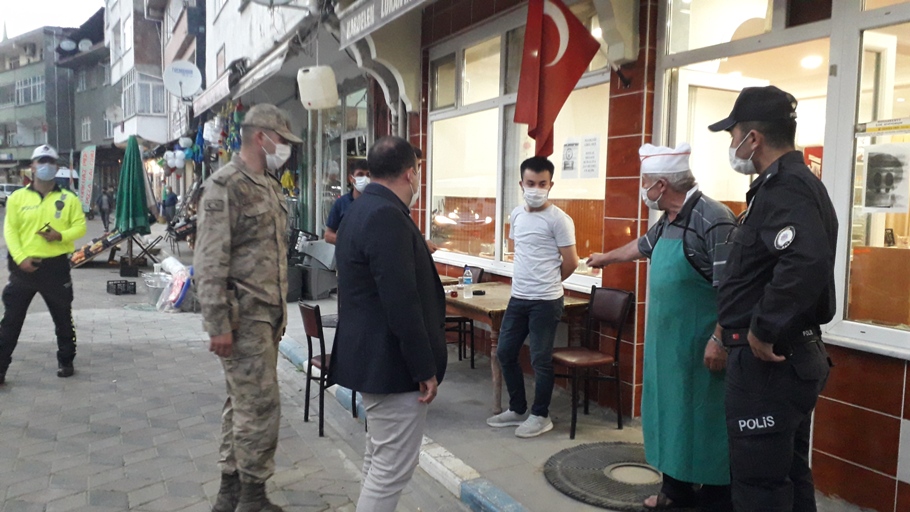 Kaymakam Tuncay Karataş Coronavirüs Denetimi Yaptı