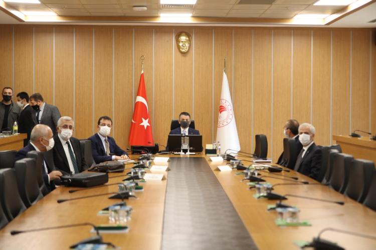 İmamoğlu ve Pakdemirli'den Melen Barajı Zirvesi