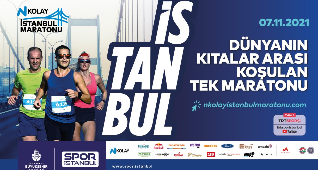 N Kolay 43. İstanbul Maratonu Pazar Günü Koşulacak