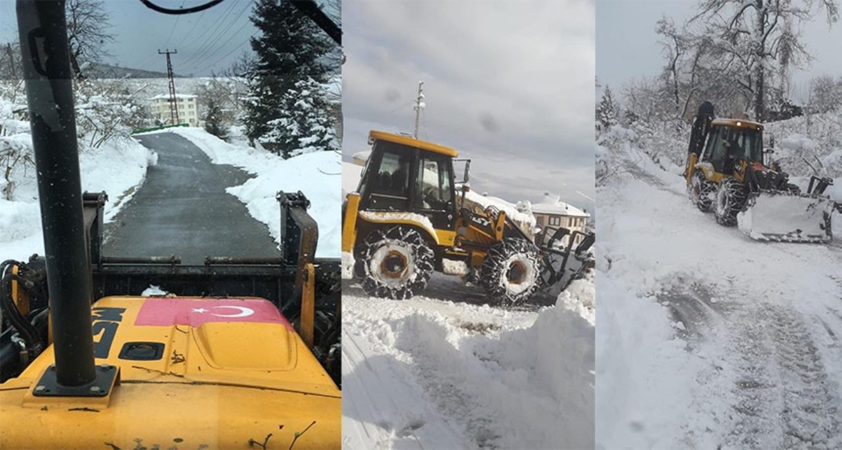 Piraziz Belediyesi'nden karla mücadele seferberliği