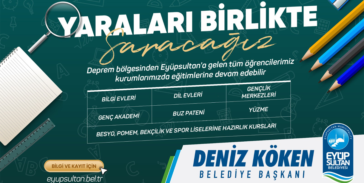 Depremzedelere Eyüpsultan'da ücretsiz eğitim ve spor faaliyetleri
