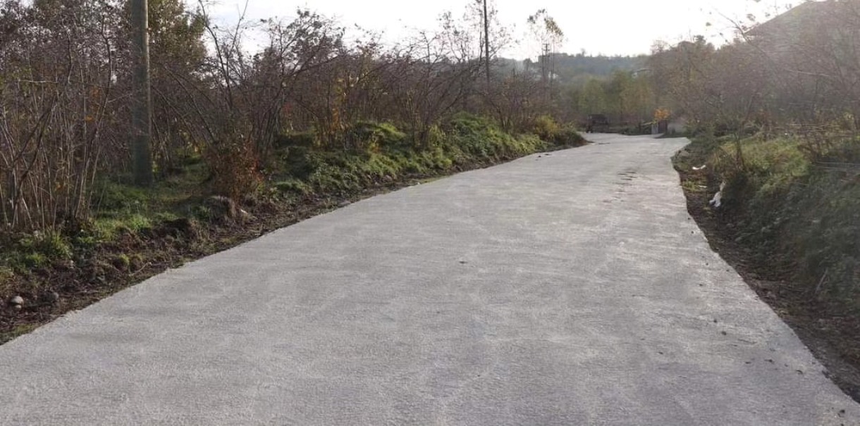 Piraziz Şıhkıran Mahallesine 4.5 KM Beton Yol