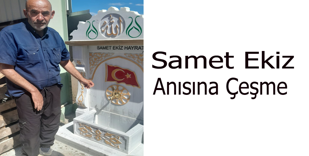 Hasan Ekiz Oğlunun Anısına Vefa Çesmesi Yaptırdı