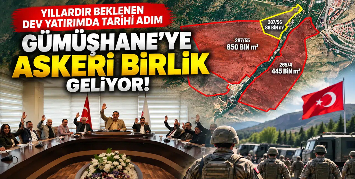 Yıllardır Beklenen Dev Yatırımda Tarihi Adım: Gümüşhane'ye Askeri Birlik Geliyor